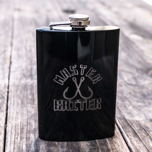 8oz BLACK Master Baiter Flask