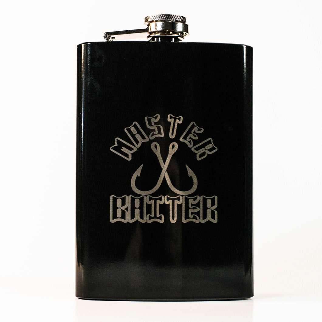 8oz BLACK Master Baiter Flask