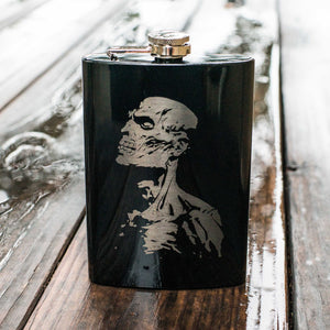 8oz BLACK Zombie Flask