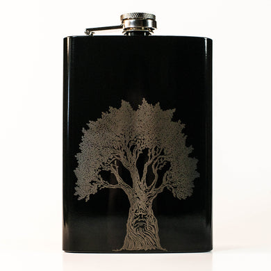 8oz BLACK The Godswood Flask