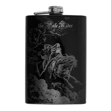 Load image into Gallery viewer, 8oz BLACK The Pale Rider Flask