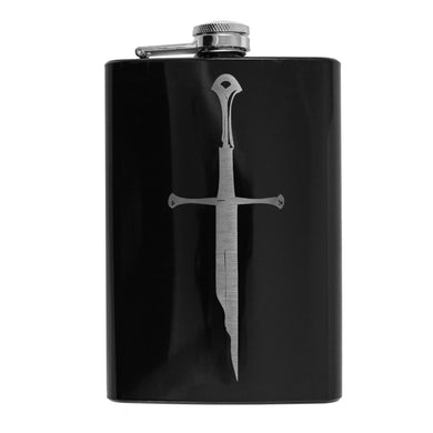 8oz BLACK The Shard Flask