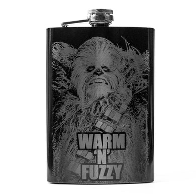 8oz BLACK Warm 'N' Fuzzy Flask