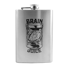 Load image into Gallery viewer, 8oz Brain Juice Stainless Steel Flask