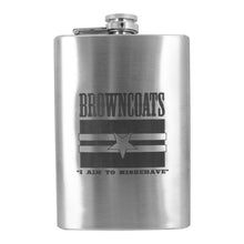 Load image into Gallery viewer, 8oz Browncoats Stainless Steel Flask