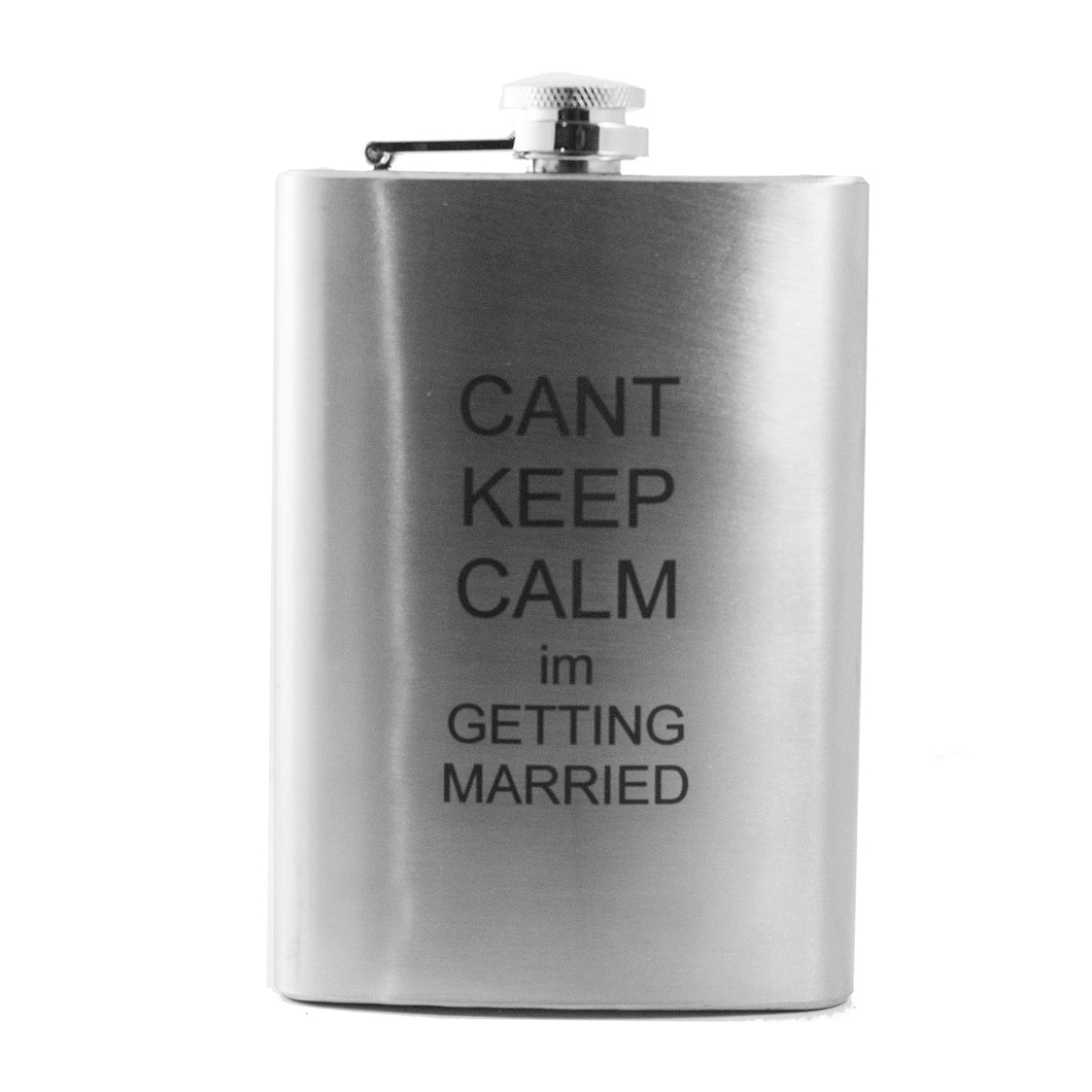 8oz Can't Keep Calm I'm Getting Married Stainless Steel Flask