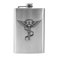 Load image into Gallery viewer, 8oz Chiropractic Stainless Steel Flask