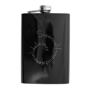 8oz Delicious Black Flask