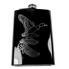 Load image into Gallery viewer, 8oz BLACK Ducks Flask