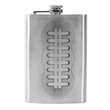 Load image into Gallery viewer, 8oz Football Stainless Steel Flask