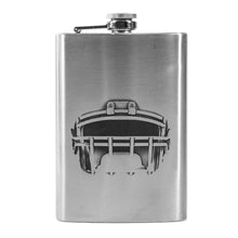 Load image into Gallery viewer, 8oz Football Helmet Stainless Steel Flask