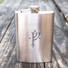 Load image into Gallery viewer, 8oz G Rune Stainless Steel Flask