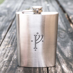 8oz G Rune Stainless Steel Flask