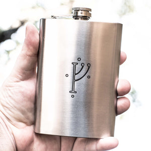 8oz G Rune Stainless Steel Flask