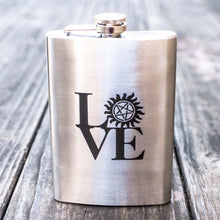 Load image into Gallery viewer, 8oz Geek Love Collection - Anti-Possession Stainless Steel Flask