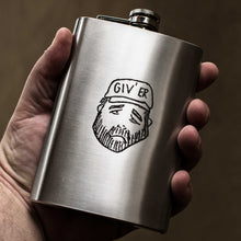 Load image into Gallery viewer, 8oz Giver Stainless Steel Flask