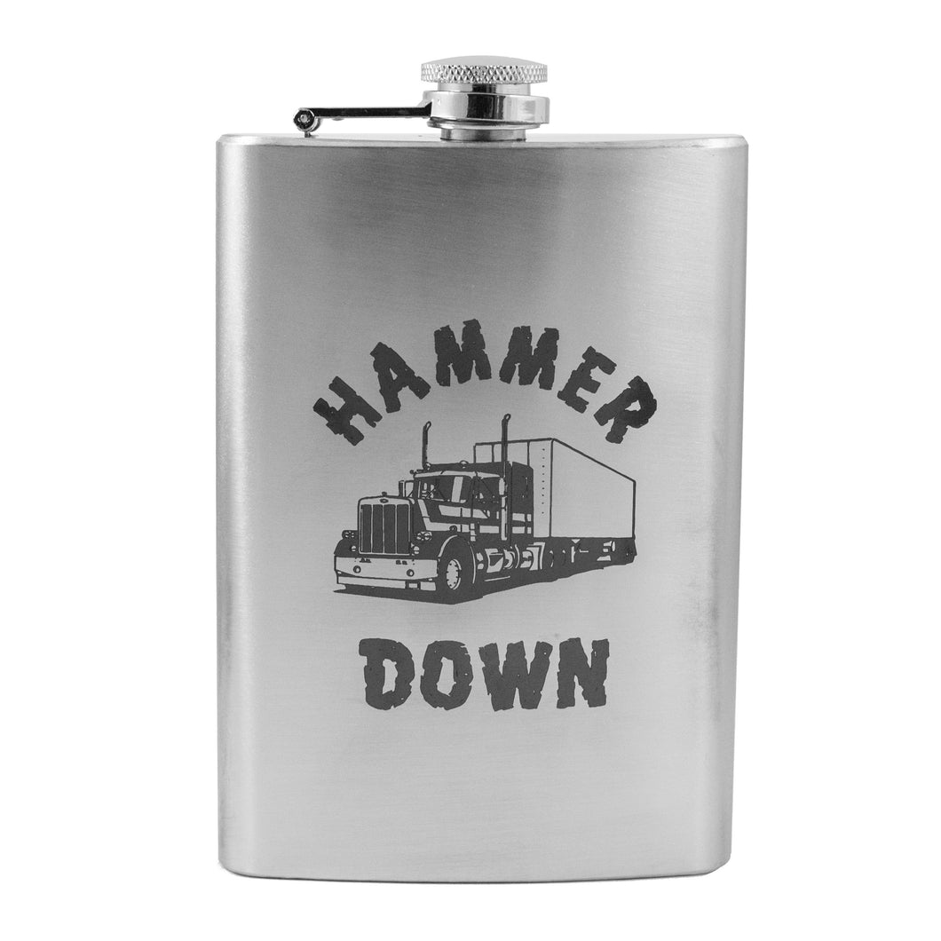 8oz Hammer Down Stainless Steel Flask