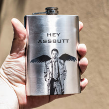 Load image into Gallery viewer, 8oz Hey Assbutt Stainless Steel Flask