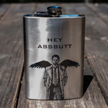 Load image into Gallery viewer, 8oz Hey Assbutt Stainless Steel Flask