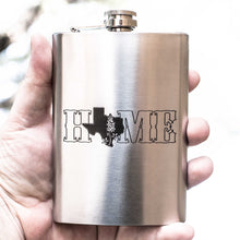 Load image into Gallery viewer, 8oz Home - Texas Stainless Steel Flask