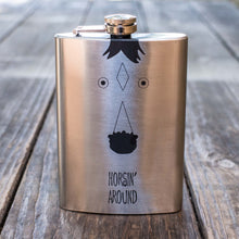 Load image into Gallery viewer, 8oz Horsin Around Stainless Steel Flask