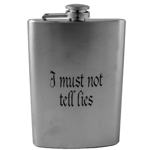 8oz I Must Not Tell Lies Stainless Steel Flask