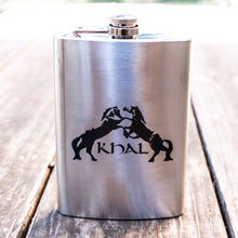 Load image into Gallery viewer, 8oz Khal Stainless Steel Flask