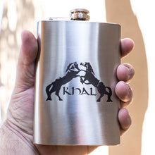 Load image into Gallery viewer, 8oz Khal Stainless Steel Flask