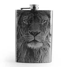 Load image into Gallery viewer, 8oz King of the Jungle Stainless Steel Flask