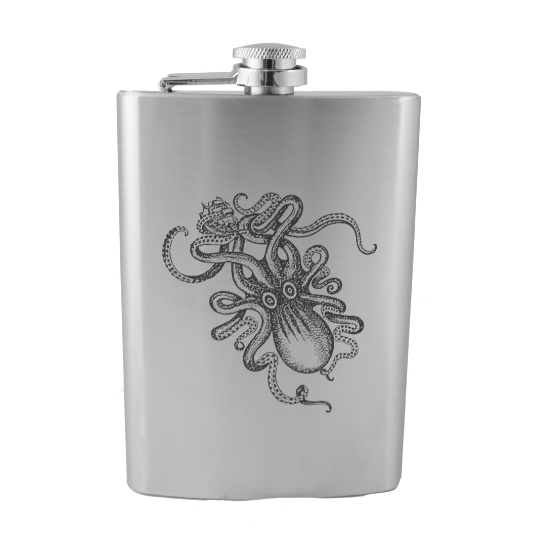 8oz Kraken Stainless Steel Flask