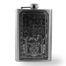 Load image into Gallery viewer, 8oz Mayan Astronaut Stainless Steel Flask