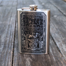 Load image into Gallery viewer, 8oz Mayan Astronaut Stainless Steel Flask