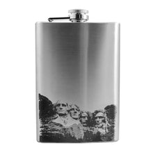 Load image into Gallery viewer, 8oz Mt. Rushmore Stainless Steel Flask