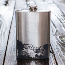 Load image into Gallery viewer, 8oz Mt. Rushmore Stainless Steel Flask