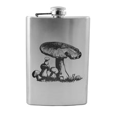 Load image into Gallery viewer, 8oz - Mushroom 2 - Stainless Steel Flask