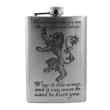 Load image into Gallery viewer, 8oz Never Forget What You Are Stainless Steel Flask