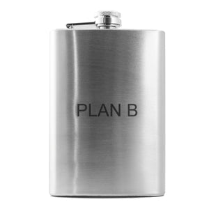 8oz PlanB Stainless Steel Flask Plan B