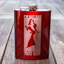 Load image into Gallery viewer, 8oz RED I&#39;m Not Bad Flask
