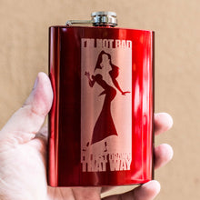 Load image into Gallery viewer, 8oz RED I&#39;m Not Bad Flask