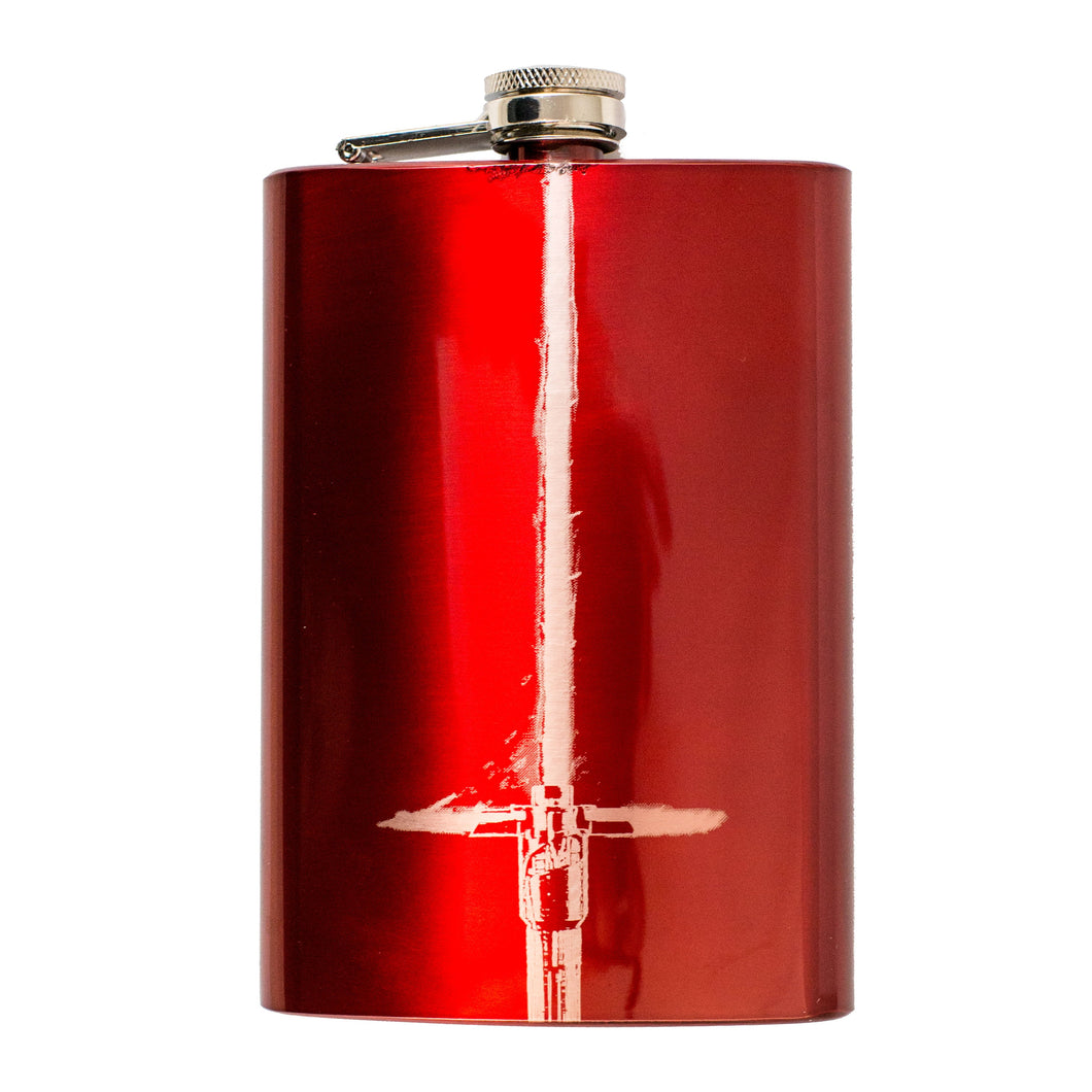 8oz RED Saber Flask