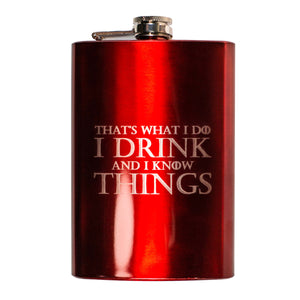 8oz RED That's What I Do Flask