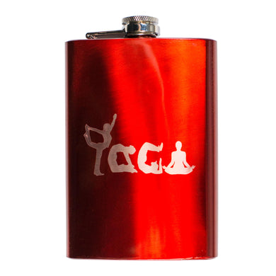 8oz RED Yoga Flask