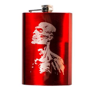 8oz RED Zombie Flask