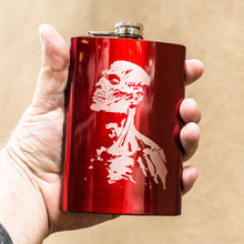 Load image into Gallery viewer, 8oz RED Zombie Flask