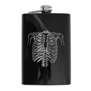 8oz Ribs - Black Flask