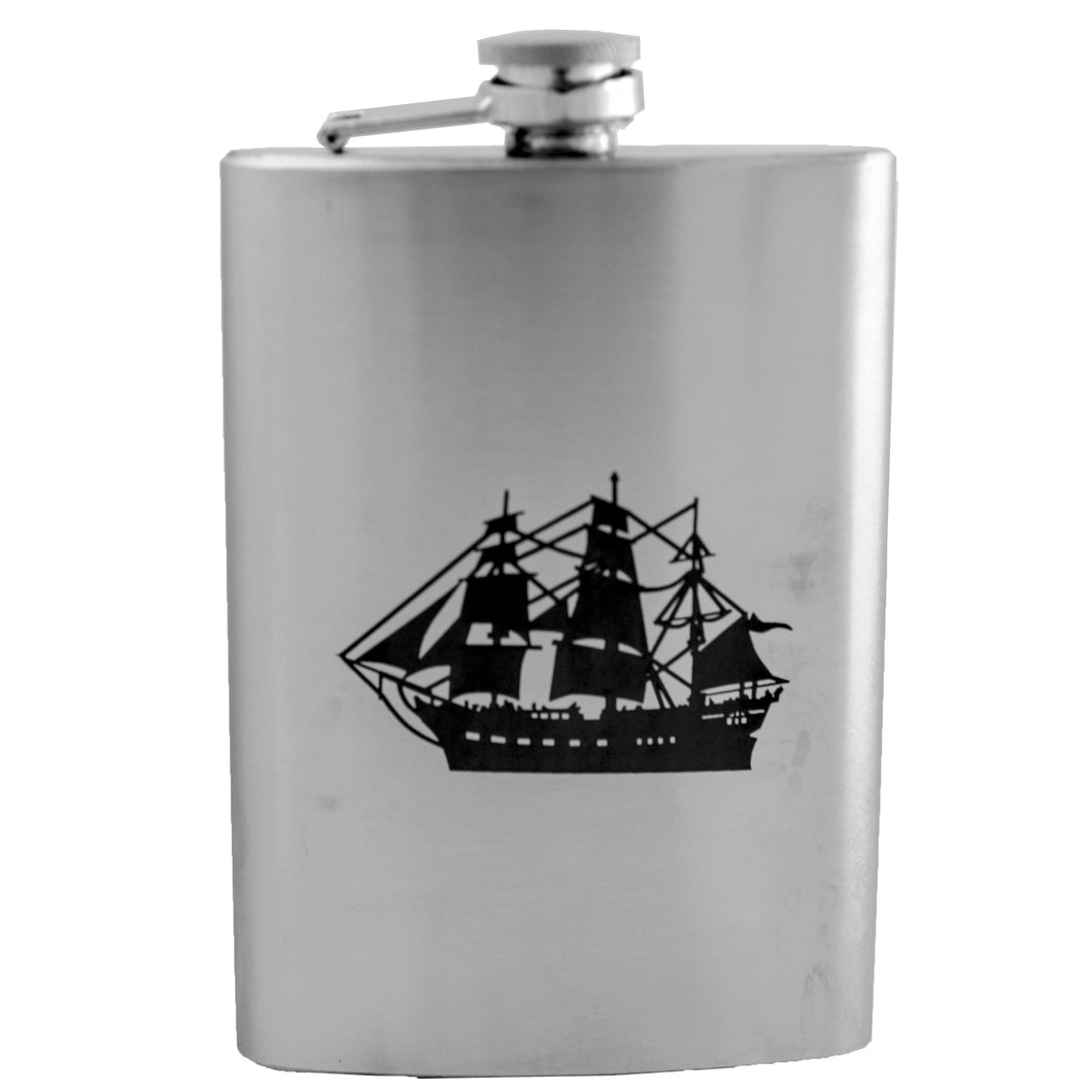 8oz Ship Stainless Steel Flask – MythicPlasmaArt