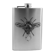 Load image into Gallery viewer, 8oz Steampunk Firefly Stainless Steel Flask