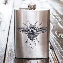 Load image into Gallery viewer, 8oz Steampunk Firefly Stainless Steel Flask