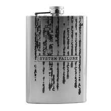 Load image into Gallery viewer, 8oz System Failure Stainless Steel Flask