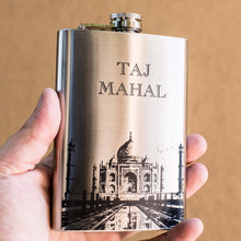 Load image into Gallery viewer, 8oz Taj Mahal Stainless Steel Flask